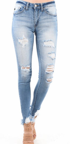 KanCan Distressed Skinny Jeans
