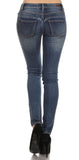 Faded Detail Skinny Jeans