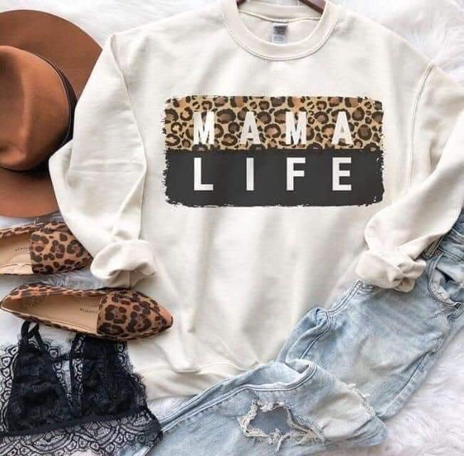 Mama Life Sweatshirt – April Davis Boutique